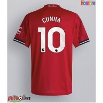 Camiseta Manchester United Matheus Cunha #10 Primera Equipación 2025-26 manga corta